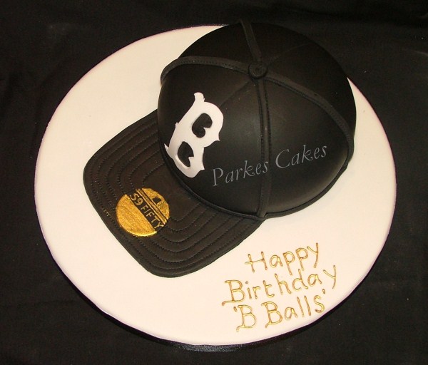 new era baseball cap birthday cake