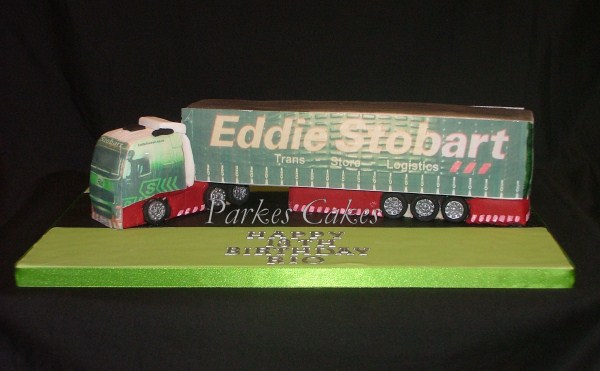 eddie stobart lorry birthday cake