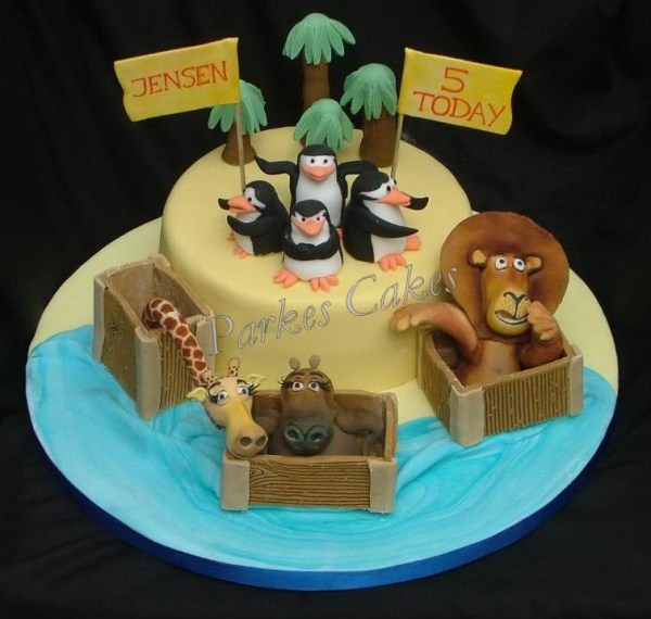 madagascar birthday cake