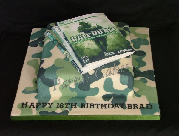 modern warfare call of duty birthday cake