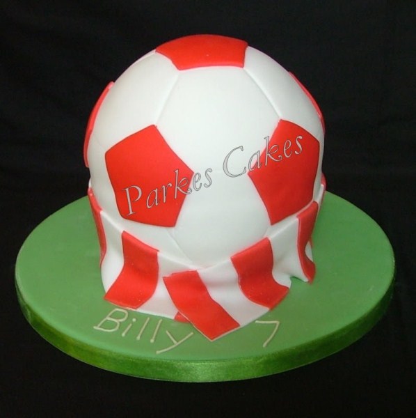 football birthday cake
