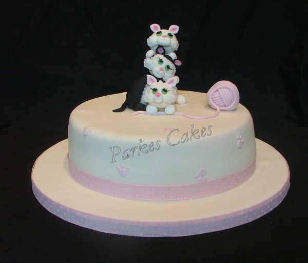 cute kittens birthday cake