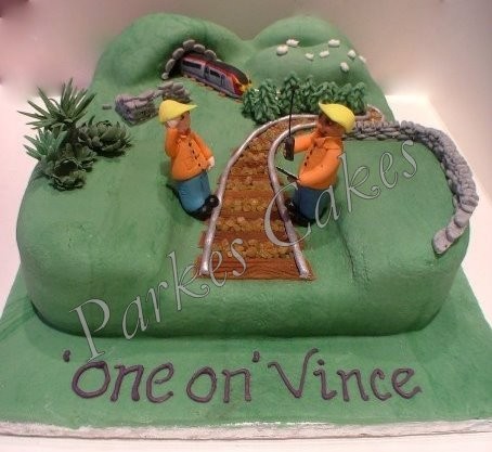 Train Birthday Cakes on Train  Tunnel And Countryside  A Very Personal Birthday Cake For A